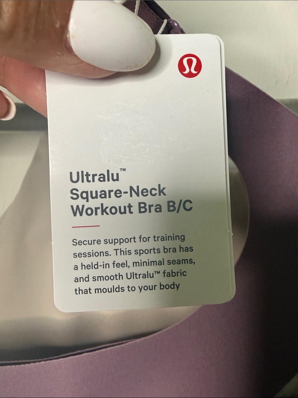Lululemon Ultralu Square Neck Workout Bra B/C - Picture 4 of 6